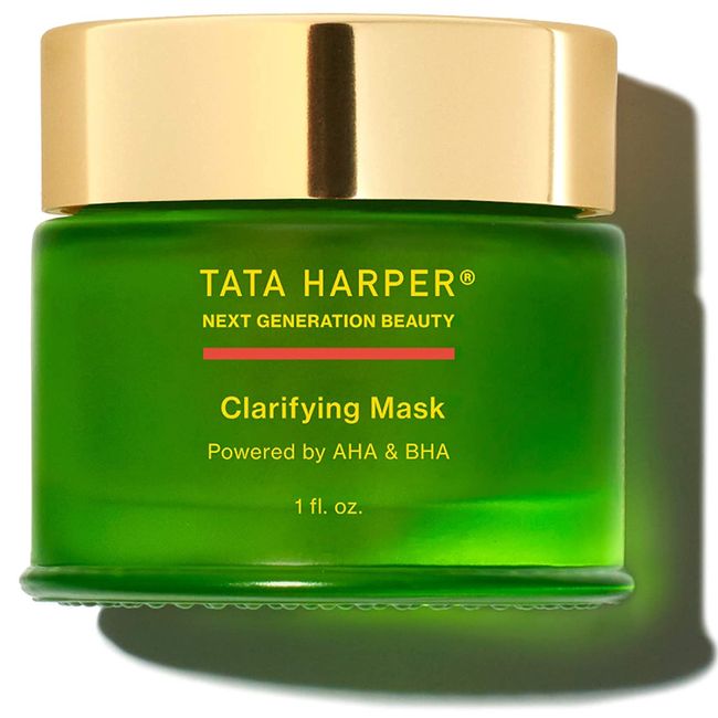 Tata Harper Clarifying Mask, Salicylic Acid & Lactic Acid Blemish Treatment, 100% Natural, Made Fresh in Vermont, 30ml