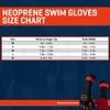 Zone3 Neoprene Swim Gloves (Black/Red, Medium)