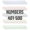 Barska Labeled Key Shelves with 401-500 Numbered Hooks for Key Cabinets