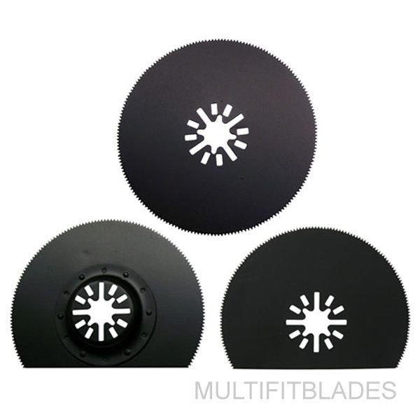 3pc Oscillating Tool Circular Saw Blade Set - fits older Bosch Multi-X models