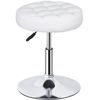 Round Vanity Stool Chair Adjustable 360°Swivel Makeup Ottoman Stool for Bedroom