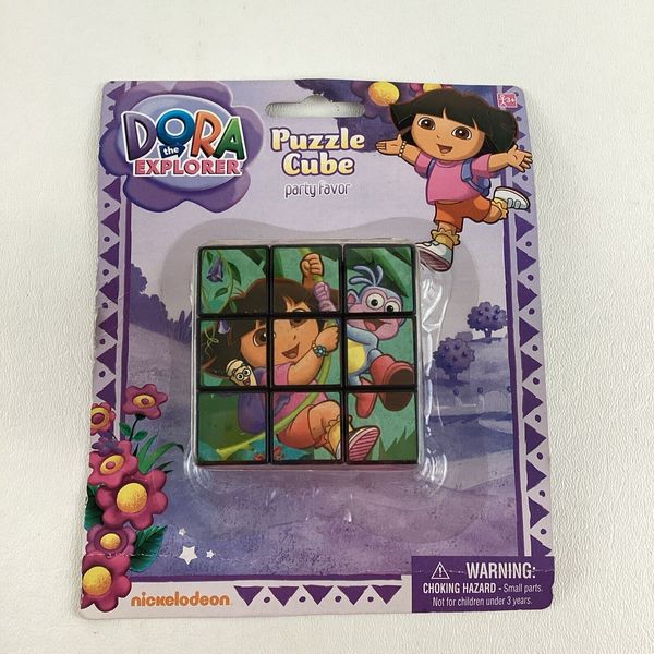 Dora The Explorer 3D Puzzle Cube Party Favor Nickelodeon 2011 Toy Boots New