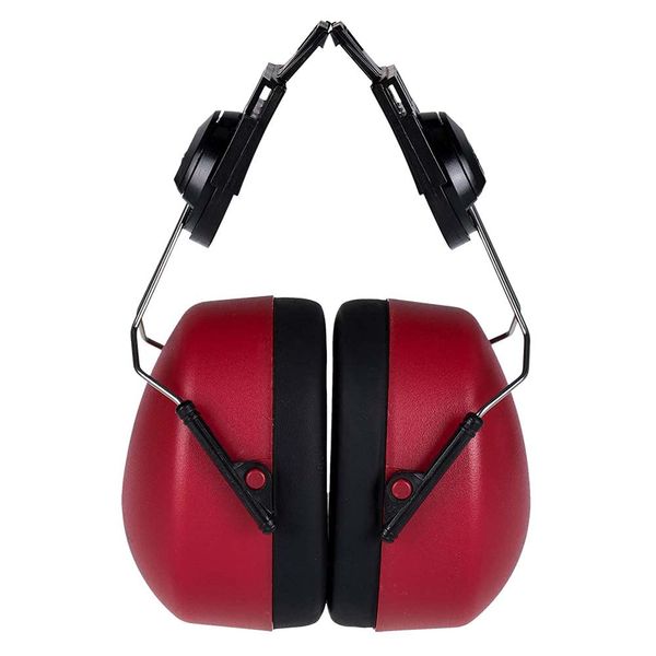 Portwest Clip-On Ear Protector, Size: One Size, Colour: Red, PW42RER
