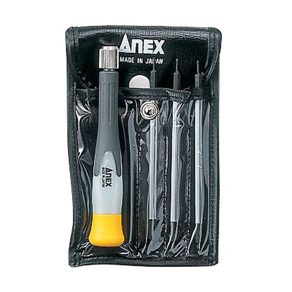 ANEX Precision Screwdriver Replacement Type Super Fit Hex Robe Bit Set of 3 No. 3602