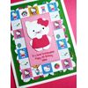 Hello Kitty Birthday Card Personalized Name & Age Handmade with Verse Inside