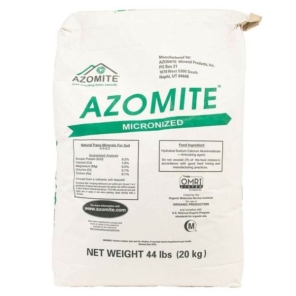 azomite rock dust 3 pound bag organically made