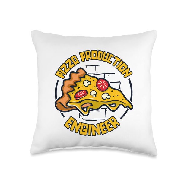 Pizza Production Engineer Chef Baker Pizzaiolo Pizza Maker Throw Pillow