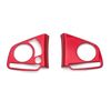 Red ABS Driver Side Control Button Molding Cover Kit For Honda Civic 2016-2021