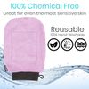 Vive Exfoliating Mitts for Body (4 Pack) - Scrub Gloves with Soap-Saver Pocket - Body Exfoliate Shower Dead Skin Remover - Deep Microdermabrasion Exfoliator for Kerastosis Pilaris - Premium