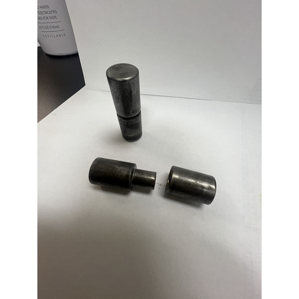 2pcs 3" Weldable Barrel Hinges, Heavy Duty Steel Weld On