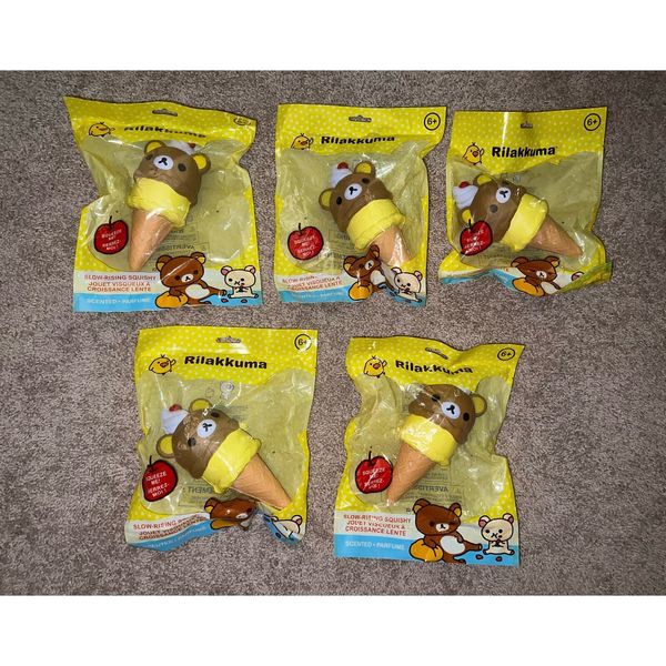 Rilakkuma 5x Slow Rising Ice Cream Cone Bear Yellow Urban Outfitters