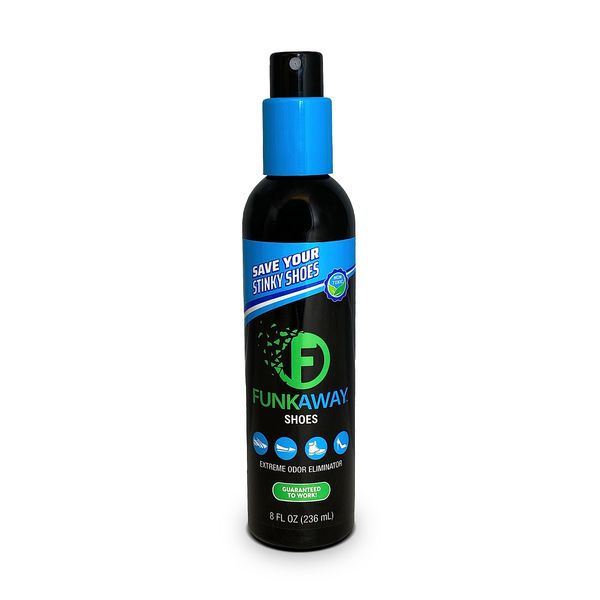 FunkAway Odor Eliminating Spray for Shoes, Clothes and Gear, (8 Oz.)