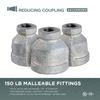 Supply Giant HNSD4007 2 X 1-1/2" Galvanized Malleable Iron Reducing Coupling