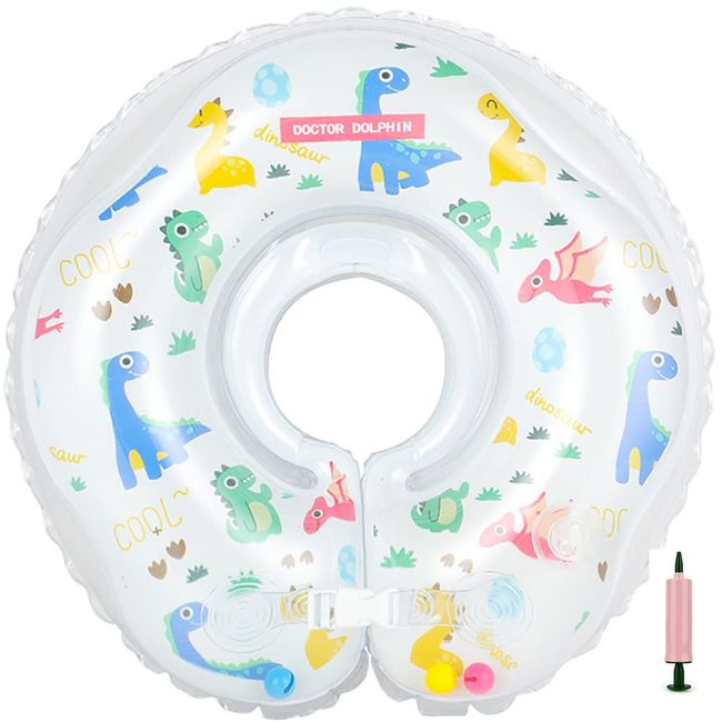 Baby Float Ring Baby Toddler Kids Neck Ring Exposed Neck Ring Baby Float Bath with Hand Pump