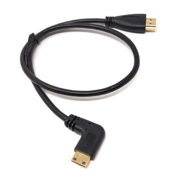 System-S HDMI to Mini HDMI Cable Angled Connector 90 Degree Angled 90° Angle 45 cm 45976048