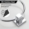 BGL Towel Ring Minimalist Wall-Mounted, Silver Finish, for Bathroom Decoration