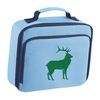 Flox Creative Blue Lunch Cooler Bag Green Stag