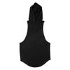 Muscle Killer 3 Pack Men's Workout Hooded Tank Tops Bodybuilding Muscle Cut Off T Shirt Sleeveless Gym Hoodies (Black+Gray+White, Large)