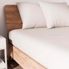 Soleil d'ocre, Jersey Fitted Sheet, Cotton, Ecru, 140x190 cm