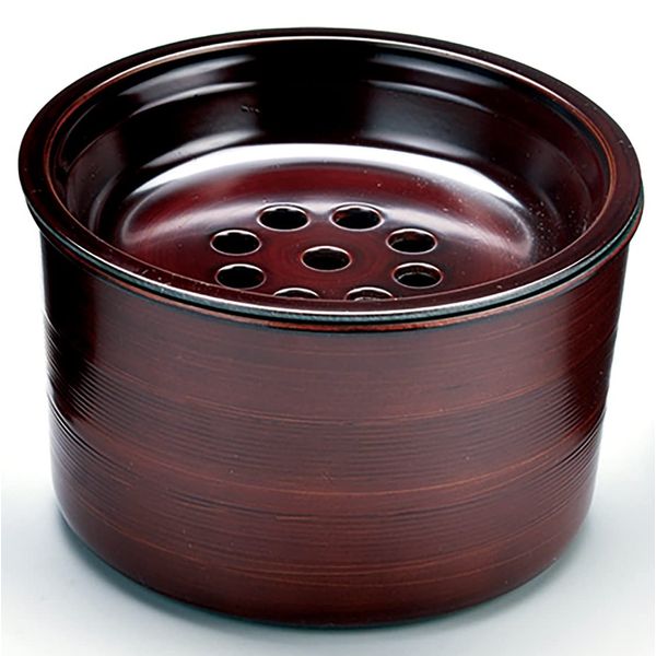Aizu Lacquerware Tea Spill (Medium, Tochi-nuri)