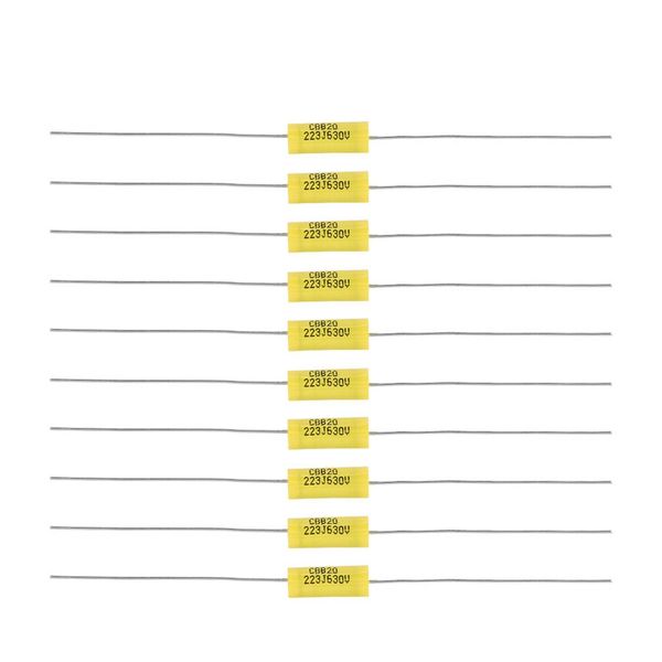 10Pcs High Quality 0.022uF 630V Axial Polyester Film Capacitors For Radio Am DEK