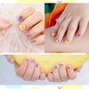 Nail Stickers, Kids, Cute, Unicorn Floral Pattern, 3D Stick On Manicure Set, Character Design, Children's Nail Stickers, 400 Types, 10 Pieces, Rainbow Unicorn, Stars, Princess, Flower Nail Pattern, Ultra Thin, Stackable, Reward Stickers, Birthday Parties,