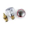 Pair of Chrome Plated Replacement Faucet Heads