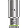 Wera 05004540001 8790 HMB Deep Socket, Fluorescent Green, 18.0 mm