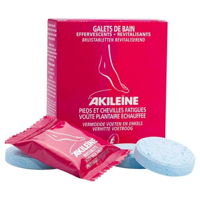 Aquilene Foot Relax Bath Tablet (Reduces foot fatigue, promotes blood circulation) 6galets foot care Swelling feet Tired feet Bath salts Overseas mail order <br> AKILEINE GALETS DE BAIN EFFERVESCENTS REVITALISANTS 6galets