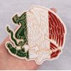 Mexico Mexican National Flag Eagle Snake Colors Green White Red Iron On Patch