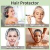Shower Caps, MORGLES 100 PCS Clear Plastic Hair Caps Waterproof Disposable Shower Caps Plastic Hair Bath Caps Shower Caps Bulk for Women Hair Salon Home Use