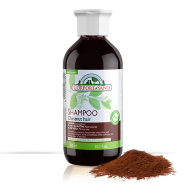 Corpore Sano Henna Shampoo 300ml/ 10.1fl Oz (Chesnut Hair)