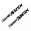 Car 3D Side Door Tailgate Badges Emblem Decals Replacement for Vortec MAX 3Pcs (Silver Black)