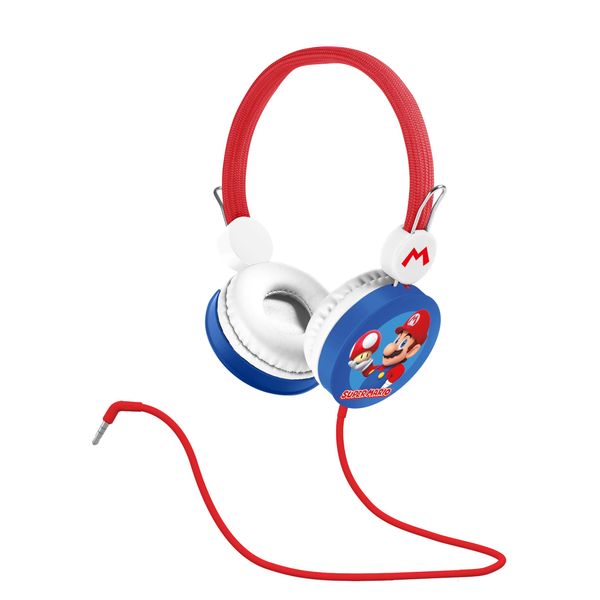 OTL Technologies SM1108 Super Mario Children's Wired Headphones Red