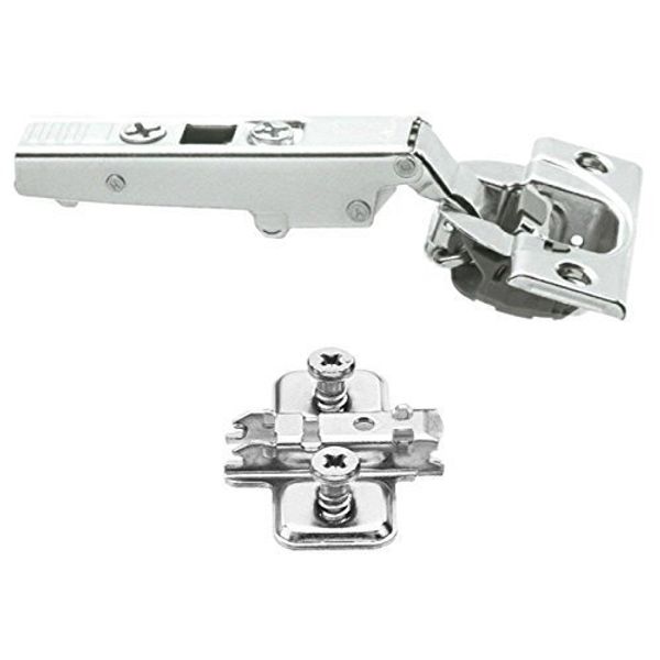 (8 Pcs) Blum Clip Top BLUMOTION 110 Degree Standard Hinge Kitchen Cabinet Cupboard Door Hinge 71MB3550, Self-close Mechanism Hinge, Full Overlay, Fast Assembly Buffering Hinge, Made in Austria