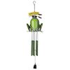 Sunset Vista Designs Happy Frog Wind Chime, 36", Green