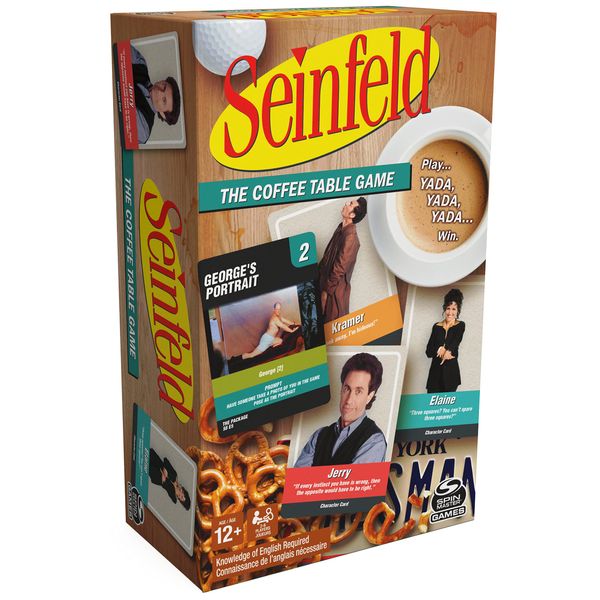 Seinfeld TV Show, The Coffee Table Board Game, Fun and Hilarious Adult Party Game for Ages 12 and up