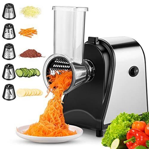 Electric Cheese Grater 250w 5in1 Professional Cheese Grater Electric Vegetable S