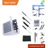 Hearing Aid Wax Filters 64 Replacement Cerumen Traps Stop 8 Pack Cleaning Kit