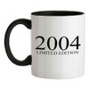 Limited Edition 2004-11oz - Ceramic Two-Tone Mug for Coffee/Tea - Black/White - One Size