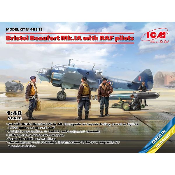 ICM 1:48 - Bristol Beaufort Mk.IA with RAF Pilots