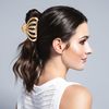 Jellyfish Marble Claw Clip - Latte