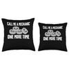 Call Me A Mechanic One More Time Tire Guy Changing Tires Throw Pillow