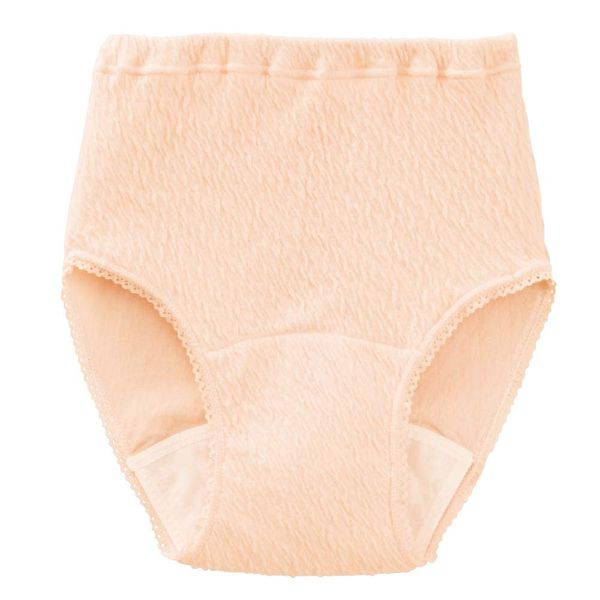 Women's Ripple Safe and Comfortable Panties, Set of 2, 30cc Care Panties, Nursing Underwear, Women's, Nursing Care (L, 2. Beige)