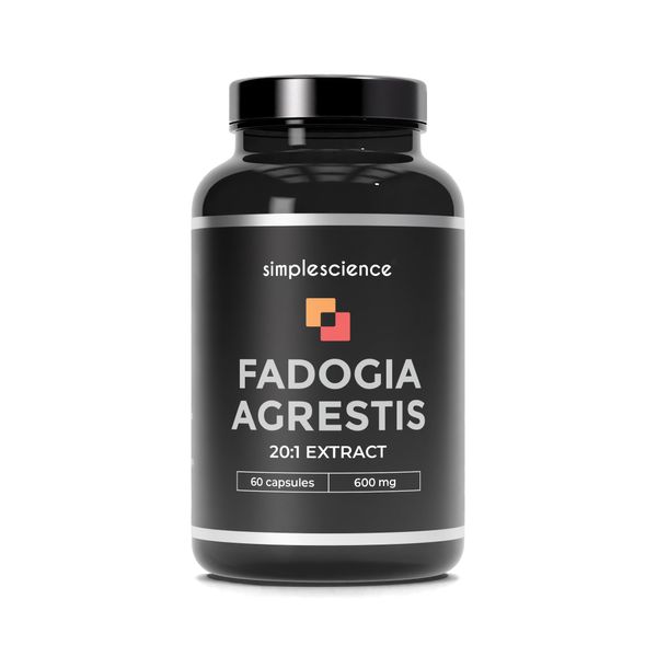 FADOGIA AGRESTIS 1200MG | 20:1 Root Extract | 60 x 600MG Capsules | Lab Tested | Sports Performance Supplement | 100% Natural and Non-GMO