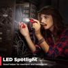 WORKPRO 450lumen USB Rechargable LED Flashlight Clip Light Penlight Pocket Light