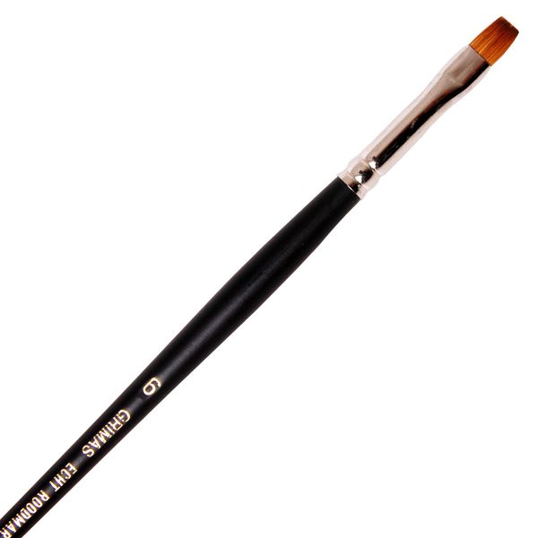 Grimas Red Sable Brush, Flat, Shape M6