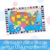 The Learning Journey: Jumbo Floor Puzzles - USA Map - Extra Large Puzzle Measures 3 ft by 2 ft
