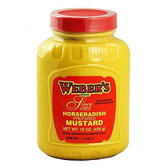 Buffalo's Own Weber's Brand Original Horseradish Mustard 16oz - Pack of 3