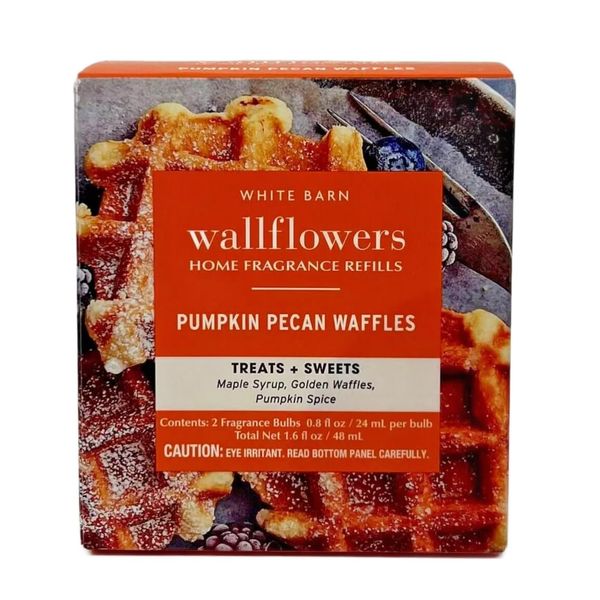 Bath and Body Works Pumpkin Pecan Waffles Wallflower Refill 2 Bulbs